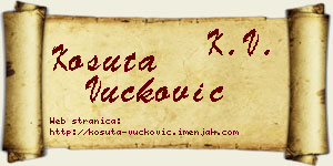 Košuta Vučković vizit kartica